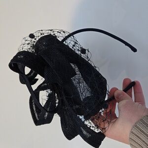 Navy Fascinator Headpeice